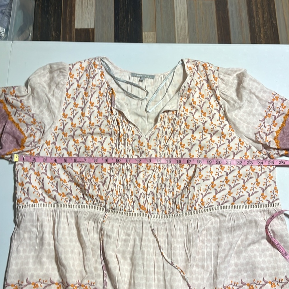 DANIEL RAINN Short Sleeve Border Print
Popover TopFloral Boho Blouse 3XL - Picture 9 of 11